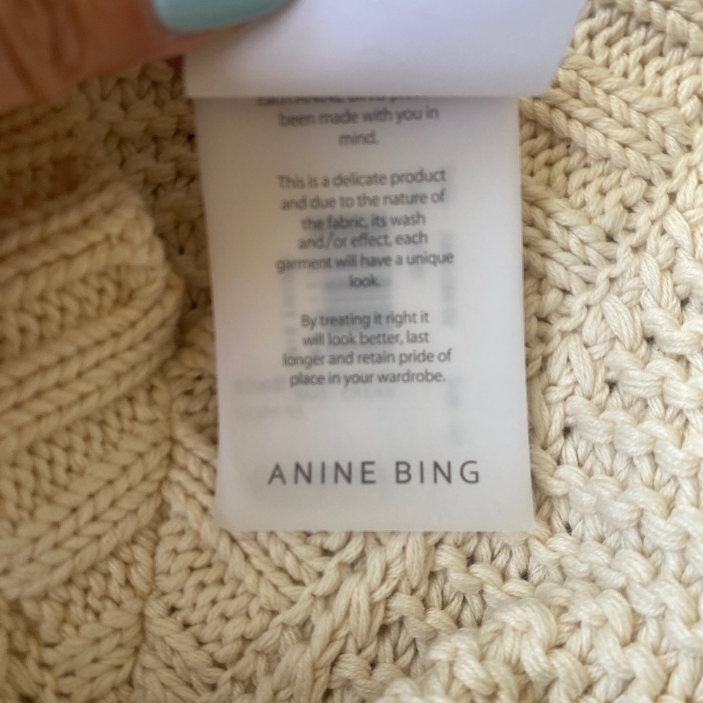 NWT Anine Bing XS Bell Sleeve Knit Sweater - Picture 9 of 12